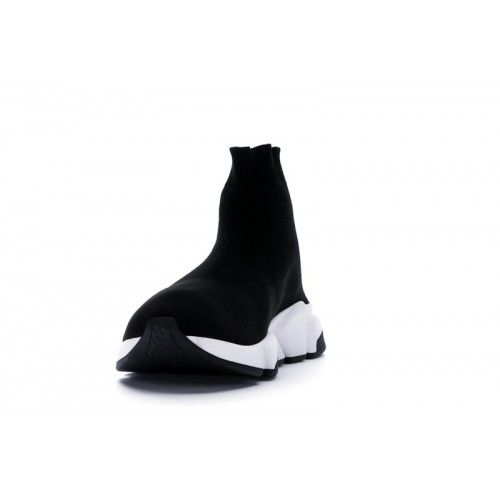 Кроссы Balenciaga Speed Trainer Black White (2018) - мужская сетка размеров