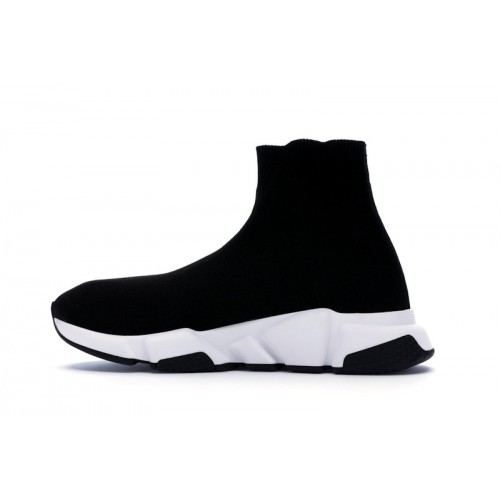 Кроссы Balenciaga Speed Trainer Black White (2018) - мужская сетка размеров