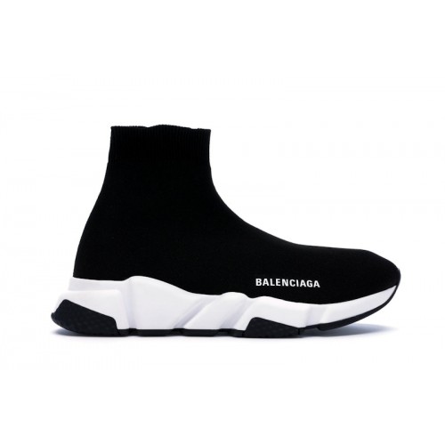 Кроссы Balenciaga Speed Trainer Black White (2018) - мужская сетка размеров
