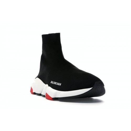 Кроссы Balenciaga Speed Trainer Black Red - мужская сетка размеров