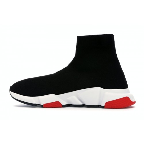 Кроссы Balenciaga Speed Trainer Black Red - мужская сетка размеров