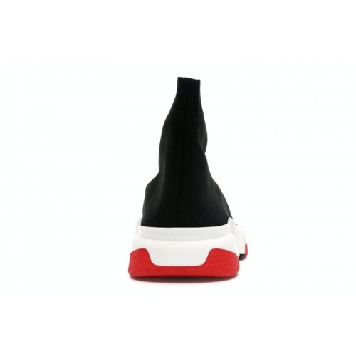 Кроссы Balenciaga Speed Trainer Black Red - мужская сетка размеров