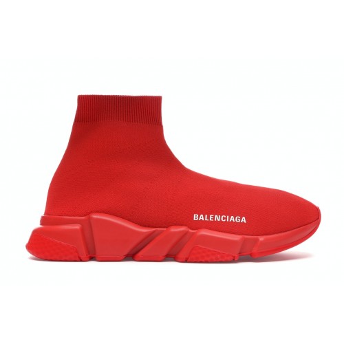 Кроссы Balenciaga Speed Trainer Red - мужская сетка размеров