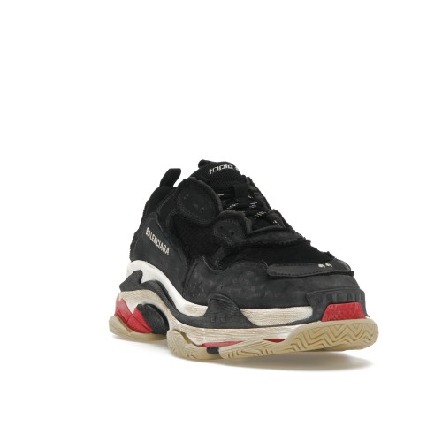 Кроссы Balenciaga Triple S DIY Black Red White - мужская сетка размеров