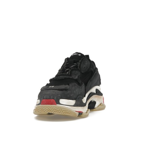Кроссы Balenciaga Triple S DIY Black Red White - мужская сетка размеров