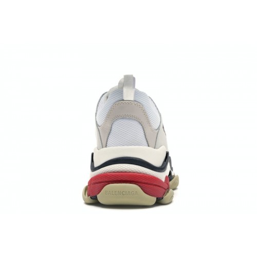 Кроссы Balenciaga Triple S White Black Red - мужская сетка размеров