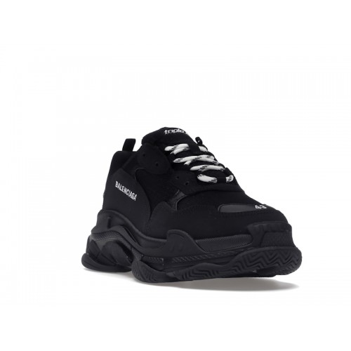 Кроссы Balenciaga Triple S Black (2021) - мужская сетка размеров