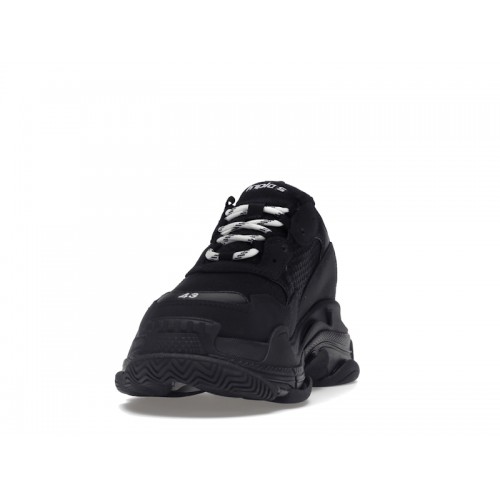 Кроссы Balenciaga Triple S Black (2021) - мужская сетка размеров