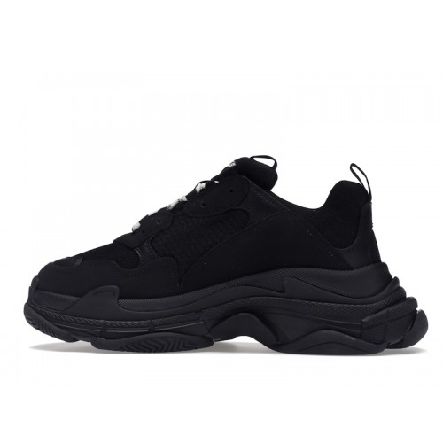 Кроссы Balenciaga Triple S Black (2021) - мужская сетка размеров