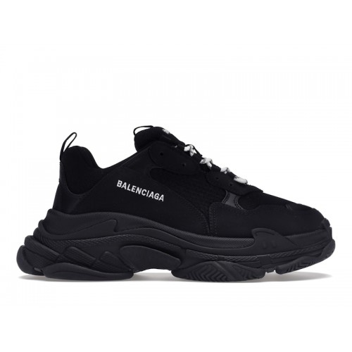 Кроссы Balenciaga Triple S Black (2021) - мужская сетка размеров