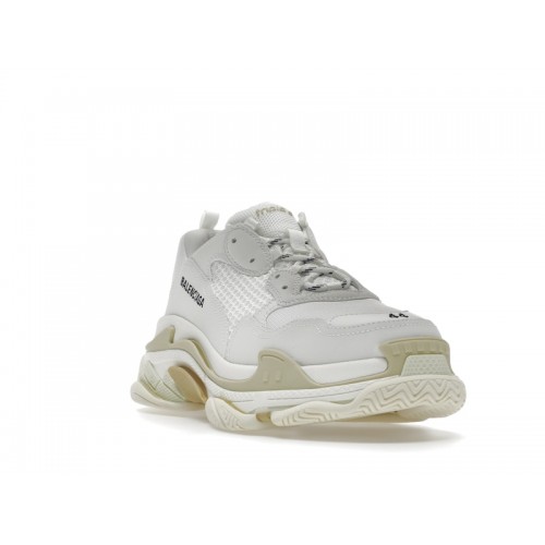 Кроссы Balenciaga Triple S White Tan - мужская сетка размеров