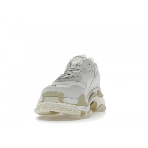 Кроссы Balenciaga Triple S White Tan - мужская сетка размеров