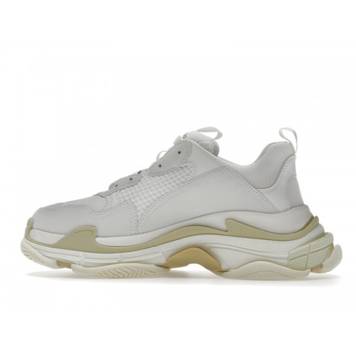 Кроссы Balenciaga Triple S White Tan - мужская сетка размеров