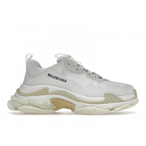 Кроссы Balenciaga Triple S White Tan - мужская сетка размеров