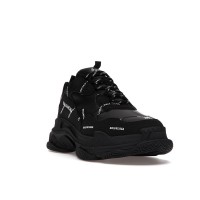 Кроссовки Balenciaga Triple S Allover Logo Black