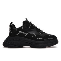 Кроссовки Balenciaga Triple S Allover Logo Black
