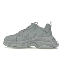 Кроссовки Balenciaga Triple S AllOver Logo Grey Black