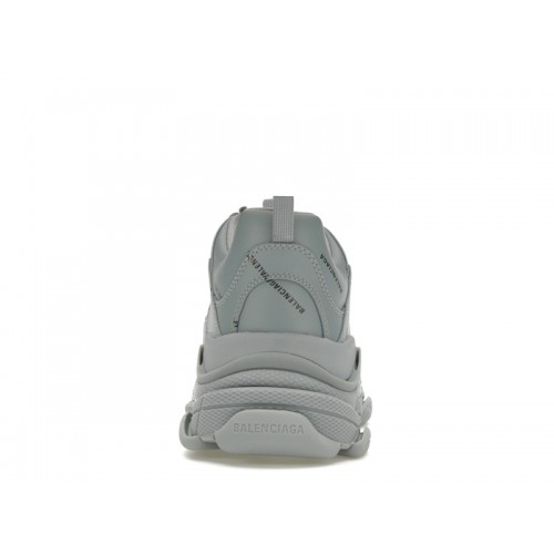 Кроссы Balenciaga Triple S AllOver Logo Grey Black - мужская сетка размеров