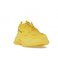 Balenciaga Triple S Allover Logo Yellow