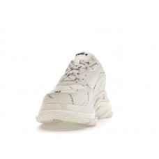 Кроссовки Balenciaga Triple S Allover Logo White