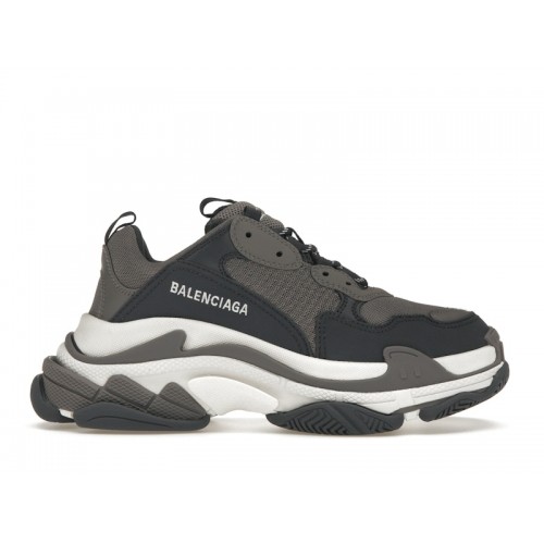 Кроссы Balenciaga Triple S Double Grey - мужская сетка размеров