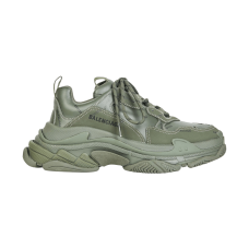 Кроссовки Balenciaga All Over Logo Triple S Green Black