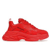 Кроссовки Balenciaga Triple S Allover Logo Red