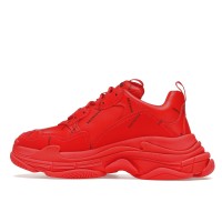Кроссовки Balenciaga Triple S Allover Logo Red