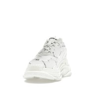 Кроссовки Balenciaga All Over Logo Triple S White Black