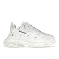 Кроссовки Balenciaga All Over Logo Triple S White Black
