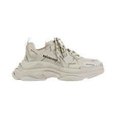 Balenciaga All Over Logo Triple S Beige Black