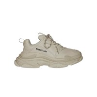 Кроссовки Balenciaga Triple S Beige Faux Leather