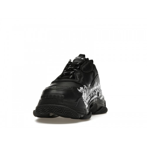 Кроссы Balenciaga Triple S DIY Metal Artwork Black - мужская сетка размеров