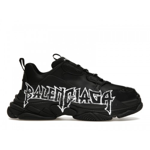 Кроссы Balenciaga Triple S DIY Metal Artwork Black - мужская сетка размеров