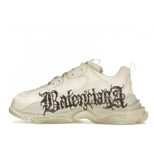 Кроссы Balenciaga Triple S DIY Metal White Red - мужская сетка размеров