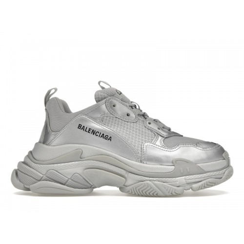 Кроссы Balenciaga Triple S Silver - мужская сетка размеров