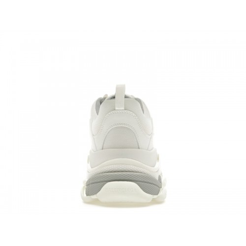 Кроссы Balenciaga Triple S White Silver - мужская сетка размеров