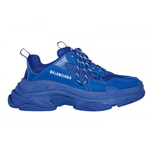 Кроссы Balenciaga Triple S Indigo - мужская сетка размеров