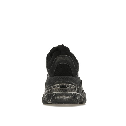 Кроссы Balenciaga Triple S Faded Black - мужская сетка размеров