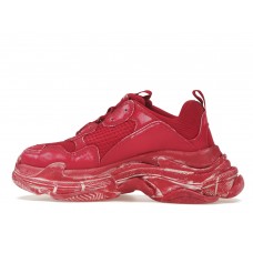 Кроссовки Balenciaga Triple S Faded Red