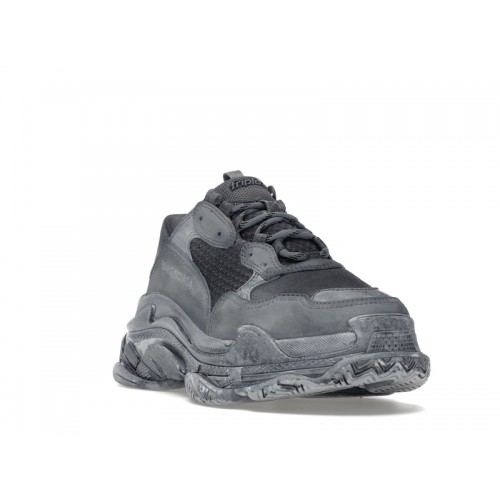 Кроссы Balenciaga Triple S Dyed Grey - мужская сетка размеров