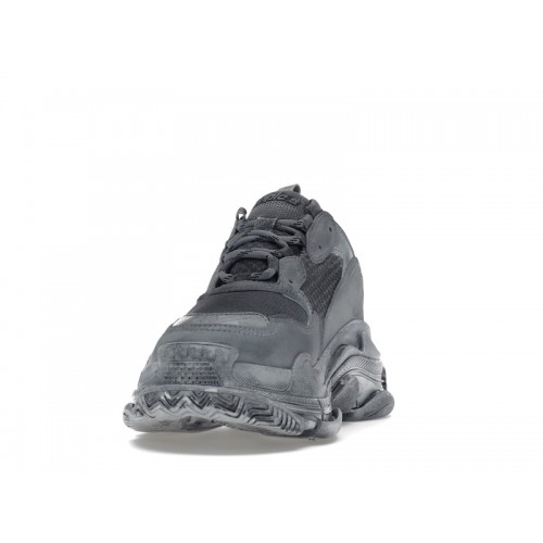 Кроссы Balenciaga Triple S Dyed Grey - мужская сетка размеров