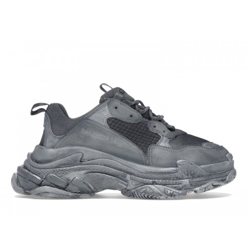 Кроссы Balenciaga Triple S Dyed Grey - мужская сетка размеров