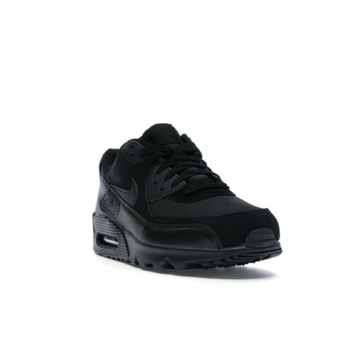 Кроссы Nike Air Max 90 Triple Black (2018) - мужская сетка размеров