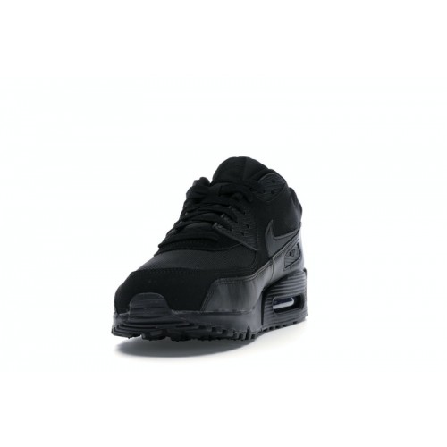 Кроссы Nike Air Max 90 Triple Black (2018) - мужская сетка размеров