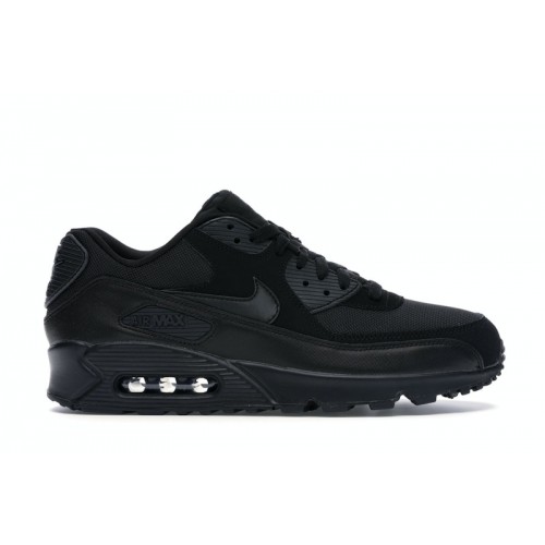 Кроссы Nike Air Max 90 Triple Black (2018) - мужская сетка размеров