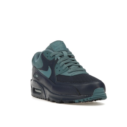 Кроссы Nike Air Max 90 Navy Smokey Blue - мужская сетка размеров