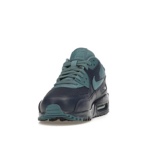 Кроссы Nike Air Max 90 Navy Smokey Blue - мужская сетка размеров