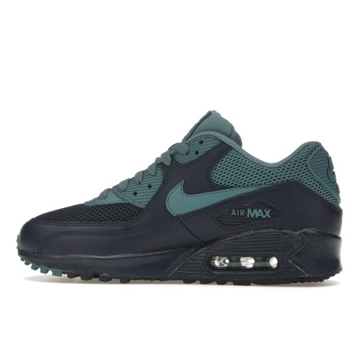 Кроссы Nike Air Max 90 Navy Smokey Blue - мужская сетка размеров