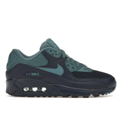 Кроссы Nike Air Max 90 Navy Smokey Blue - мужская сетка размеров